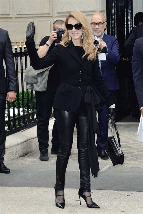 celine dion long black suit jacket|celine dion latest outfits.